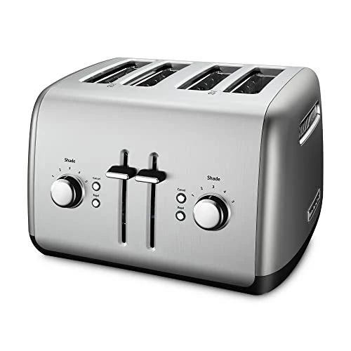Discount โ KitchenAid 4-Slice Toaster With Manual High-Lift Lever - KMT4115 Contour Silver ๐