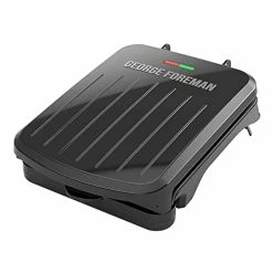New 😉 George Foreman 2-Serving Classic Plate Electric Indoor Grill And Panini Press, Black, GRS040B 🧨