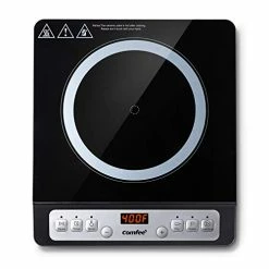 Coupon ⭐ COMFEE' COMFEE’ 1800W Digital Electric Portable Induction Cooktop Countertop Burner, With 8 Power & Temperature Settings & 180 Mins Timer Auto Shut Off And Energy-saving 😉