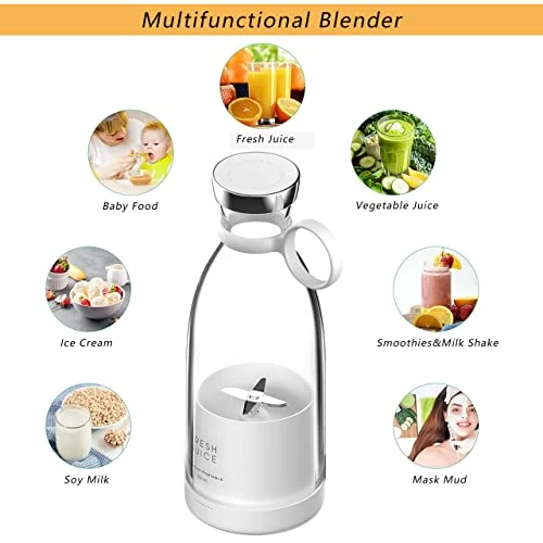 Coupon โจ OTPEIR Personal Size Blender, Portable Blender, Battery Powered USB Blender (White) ๐ - Image 4