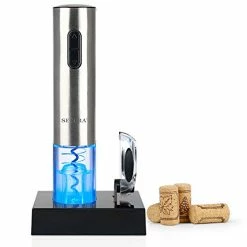 Cheapest ๐ Secura Electric Wine Opener, Automatic Electric Wine Bottle Corkscrew Opener With Foil Cutter, Rechargeable (Stainless Steel) โค๏ธ