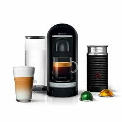 Best Sale 🤩 Nespresso-Breville Nespresso VertuoPlus Deluxe Coffee And Espresso Machine By Breville With Milk Frother, Black 👍