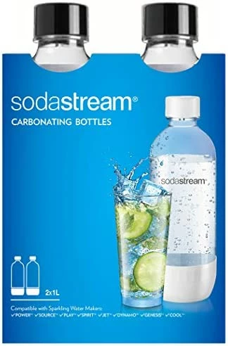 Best reviews of ๐คฉ SodaStream Dishwasher Safe 1L Classic DWS Carbonating Bottle White (twinpack), Pack Of 2 ๐ - Image 9