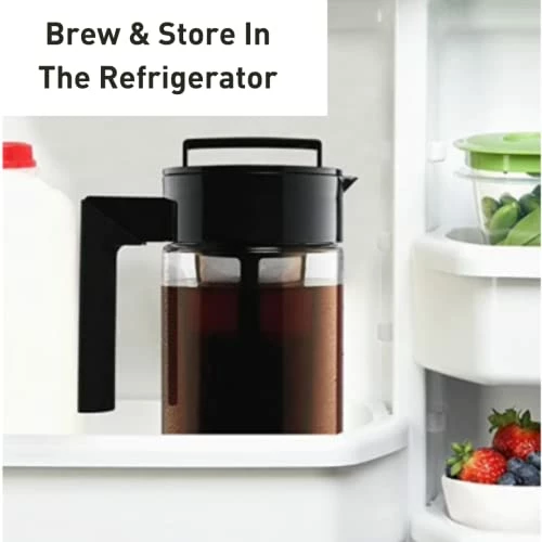 Best Sale 😀 Takeya Patented Deluxe Cold Brew Coffee Maker, 1 Qt, Blac 👍 - Image 5