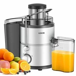 Deals 🛒 GDOR Juicer With 800W Motor, Juicer Machine With Big Mouth 3” Feed Chute, Dual Speeds Juice Maker For Fruits And Veggies, Anti-Drip Function Centrifugal Juicer, Include Cleaning Brush, BPA-Free, White 🥰