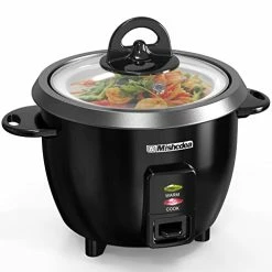 Promo ๐ Mishcdea Rice Cooker 10 Cups Uncooked & Food Steamer (20 Cooked), Electric Rice Cooker Fast Cooking With Keep Warm, Removable Non-stick Pot, All-In-One Cooker For Grains, Soups, Oatmeal Or Veggies - Black ๐