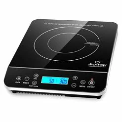 Best Sale 👏 Duxtop Portable Induction Cooktop, Countertop Burner Induction Hot Plate With LCD Sensor Touch 1800 Watts, Silver 9600LS/BT-200DZ 🔥