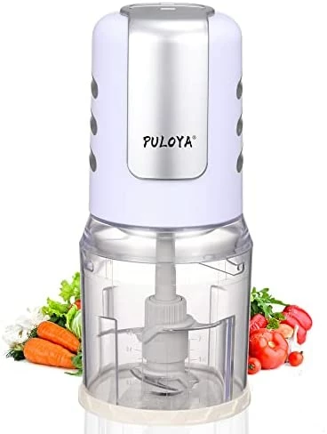 Best deal ๐งจ PULOYA Mini Food Processor 2-Cup Small Electric Food Chopper For Vegetables, Meat, Onion, Garlic, Fruits And Nuts, 2 Speed Plus Pulse, 400-Watt, Red ๐ฅฐ - Image 7