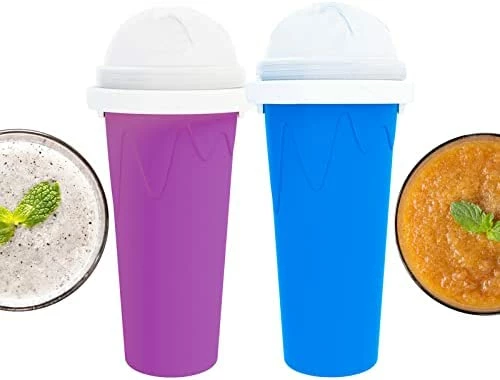 Top 10 ๐ LATIBELL Slushy Maker Cup Travel Slushie Cup Portable Slushie Maker Frozen Magic Cup Double Layer Silica Cup Pinch Cup ๐ Summer Cooler Smoothie Silicon Cup Mini Ice Cream Maker For Children' & Adult ๐ - Image 9