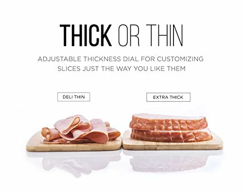 Wholesale π― Chefman Die-Cast Electric Meat & Deli Slicer, A Powerful Machine With Adjustable Slice Thickness, Stainless Steel Blades & Safe Non-Slip Feet To Easily Cut Ham, Cheese, Bread, Fruit & Veggies At Ho β - Image 3