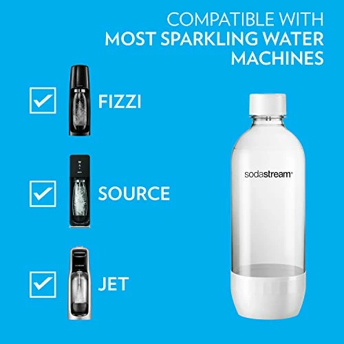 Best reviews of ๐คฉ SodaStream Dishwasher Safe 1L Classic DWS Carbonating Bottle White (twinpack), Pack Of 2 ๐