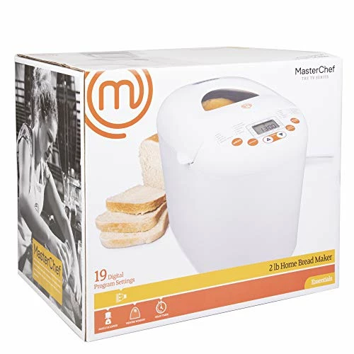 Flash Sale ❤️ MasterChef Bread Maker- 2-Pound Programmable Machine W 19 Settings And 13-Hour Delay Timer- FREE Recipe Guide Included 🧨 - Image 5