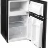 Cheapest ⌛ RCA - 2-Door - Compact Refrigerator/Freezer - Reversible Doors - Adjustable Thermostat - 3.2 Cu. Ft. - Black 😉
