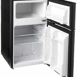 Cheapest ⌛ RCA - 2-Door - Compact Refrigerator/Freezer - Reversible Doors - Adjustable Thermostat - 3.2 Cu. Ft. - Black 😉