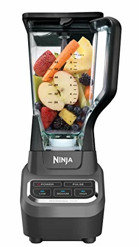 Buy 🎉 Ninja BL610 Professional 72 Oz Countertop Blender With 1000-Watt Base And Total Crushing Technology For Smoothies, Ice And Frozen Fruit, Black, 9.5 In L X 7.5 In W X 17 In H 😉