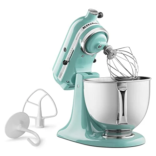 Best Pirce 🎉 KitchenAid KSM150PSAQ Artisan Series 5-Qt. Stand Mixer With Pouring Shield - Aqua Sky ❤️ - Image 2