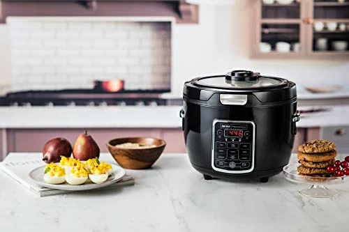 Flash Sale โ๏ธ Aroma Professional ARC-1230B Grain, Oatmeal,Slow Cooker, Saute, Steam, Timer, 10 Cup Uncooked/20 Cup Cooked, Black ๐ฅ - Image 3