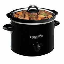 New 🧨 Crock-Pot 2-QT Round Manual Slow Cooker, Black (SCR200-B) 🎁