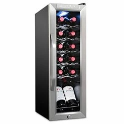 Cheapest 🥰 Ivation 12 Bottle Compressor Wine Cooler Refrigerator W/Lock | Large Freestanding Wine Cellar For Red, White, Champagne Or Sparkling Wine | 41f-64f Digital Temperature Control Fridge Stainless Steel 😉