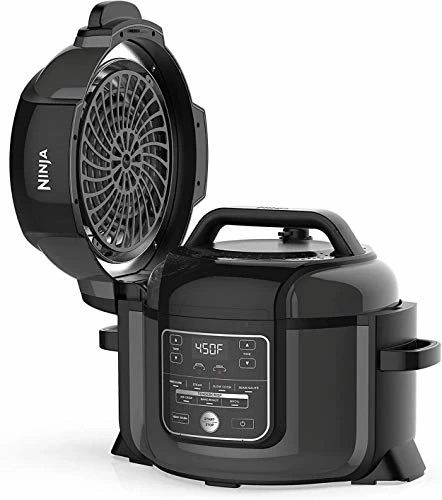New 🛒 NINJA OP301 Foodi 9-in-1 Pressure, Slow Cooker, Air Fryer And More, With 6.5 Quart Capacity And A High Gloss Finish (Renewed) ✔️