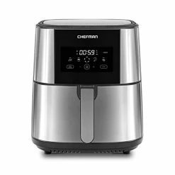 Best Pirce 🤩 CHEFMAN Large Air Fryer Max XL 8 Qt, Healthy Cooking, User Friendly, Nonstick Stainless Steel, Digital Touch Screen With 4 Cooking Functions, BPA-Free, Dishwasher Safe Basket, Preheat & Shake Reminder ⌛
