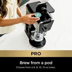 Outlet 😀 Ninja CFP301 DualBrew Pro System 12-Cup Coffee Maker, Single-Serve For Grounds & K-Cup Pod Compatible, 4 Brew Styles, Frother, 60-oz. Water Reservoir With Separate Hot Water Dispenser & Carafe, Black 💯