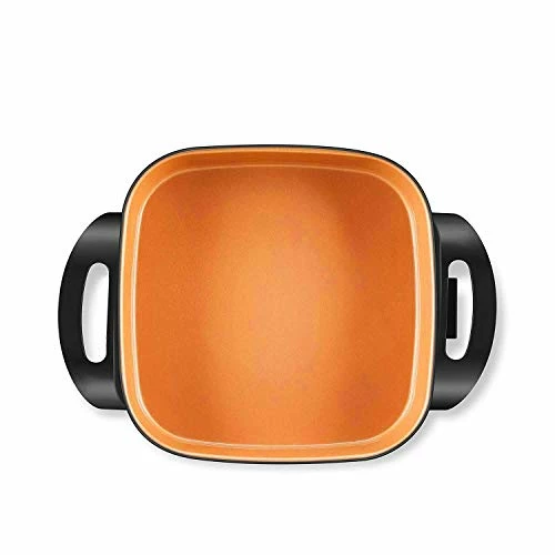 Flash Sale ❤️ Caynel 12'' Nonstick Electric Skillet With Glass Lid, Titanium 🧥 Coating, Aluminum Body, 1400 Watts, Adjustable Temperature Controller Goes Up To 460 Degrees For Fry, Bake, Steam Or Simmer,Easy To Clean ⭐ - Image 3