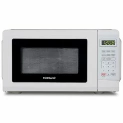 Best deal โ Farberware Compact Countertop Microwave Oven 0.7 Cu. Ft. 700-Watt With LED Lighting, Child Lock, Easy Clean Grey Interior, Whit โญ