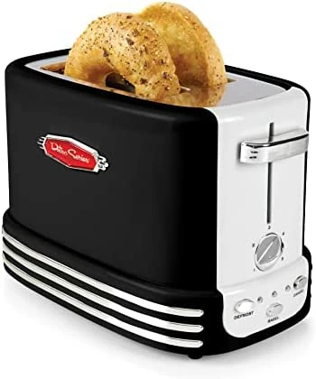 Top 10 🤩 Nostalgia Retro Wide 2-Slice Toaster, Vintage Design With Crumb Tray, Cord Storage & 5 Toasting Levels, Black ✨ - Image 4