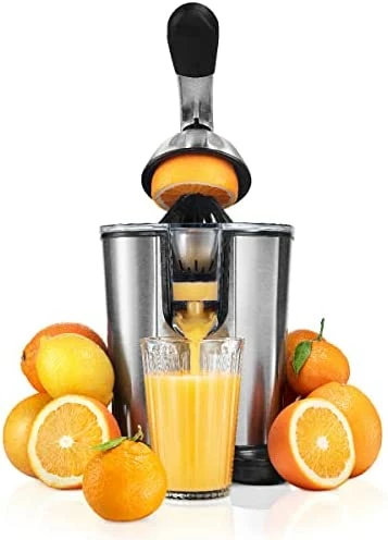Best deal 🛒 Eurolux Electric Citrus Juicer Squeezer, For Orange, Lemon, Grapefruit, Stainless Steel 160 Watts Of Power Soft Grip Handle And Cone Lid For Easy Use (ELCJ-1700S) 👍 - Image 8