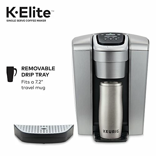 Top 10 🌟 Keurig K-Elite Coffee Maker, Single Serve K-Cup Pod Coffee Brewer, With Iced Coffee Capability, Brushed Silv ❤️ - Image 3