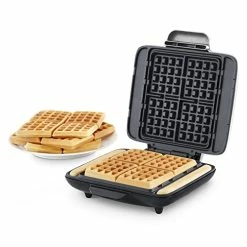 Hot Sale ๐ฏ DASH Deluxe No-Drip Belgian Waffle Iron Maker Machine 1200W + Hash Browns, Or Any Breakfast, Lunch, & Snacks With Easy Clean, Non-Stick + Mess Free Sides, Silver ๐