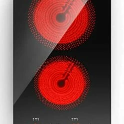 Outlet 🎁 ANHANE Electric Cooktop 2000W Electric Burner Stove Top,110v Double Induction Cooktop Built-in Electric Hot Plates Burners For Cooking,9 Heating Level,20 Temperature Ajustement,Timer & Kid Safety Lock ⭐