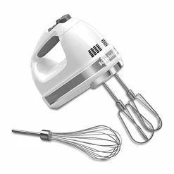 Discount ❤️ KitchenAid KHM7210WH 7-Speed Digital Hand Mixer With Turbo Beater II Accessories And Pro Whisk - W 😍