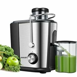 Flash Sale 🛒 Juilist Juicer, Juicers Extractor Easy To Clean, 3" Wide Feed Chute Juicer Machines For Whole Vegetable And Fruit, 2 Speeds Control For Soft & Hard Fruits, With Brush Easy To Clean, Anti-drip & Anti-slip Function, BPA Free ✔️