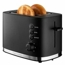 Best Sale 😉 REDMOND Toaster 2 Slice, 1.5" Extra Wide Slots Black Toaster With Reheat, Bagel, Defrost, Cancel Function, 6-Shade Settings, Removable Crumb Tray And High Lift Lever Classic Bread Toaster, 900W 😀