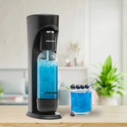 Cheapest 🔔 DrinkMate OmniFizz Sparkling Water And Soda Maker, Carbonates Any Drink Without Diluting It, CO2 Cylinder Not Included (Matte Black) 😉