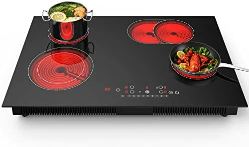 Outlet ๐ ANHANE Electric Cooktop 2000W Electric Burner Stove Top,110v Double Induction Cooktop Built-in Electric Hot Plates Burners For Cooking,9 Heating Level,20 Temperature Ajustement,Timer & Kid Safety Lock โญ - Image 8