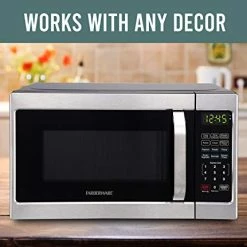 Best reviews of 💯 Farberware Classic FMO07AHTBKJ 0.7 Cu. Ft. 700-Watt Microwave Oven With LED Lighting, Brushed Stainless Steel 🔥