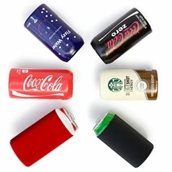 Flash Sale ⭐ Klassia 6 Pack Can Covers That Look Like Soda, Silicone Can Sleeve With Coozy For Cans Tallboy Koosies Cooler Fit All 12FL, 16FL OZ Can, Golf Accessories, 🎅 Christmas Stocking Stuffers Gifts For Men 🔔