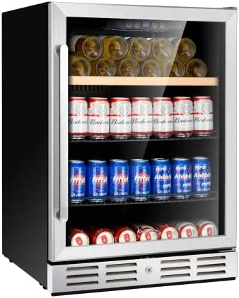 Coupon ๐ฏ Kalamera 24'' Wine Cooler Refrigerator 46 Bottle Dual Zone Built-in Or Freestanding Fridge With Stainless Steel & Triple-Layer Tempered Reversible Glass Door And Temperature Memory Function ๐ฏ - Image 5