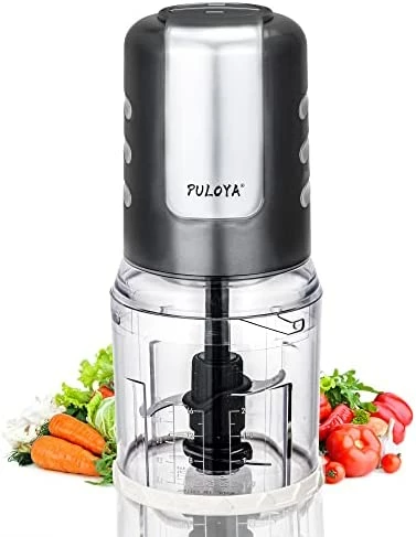 Best deal ๐งจ PULOYA Mini Food Processor 2-Cup Small Electric Food Chopper For Vegetables, Meat, Onion, Garlic, Fruits And Nuts, 2 Speed Plus Pulse, 400-Watt, Red ๐ฅฐ - Image 5