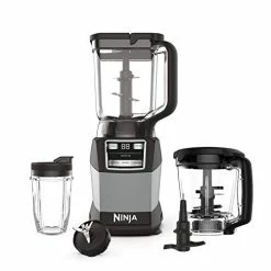 Top 10 👍 Ninja AMZ493BRN Compact Kitchen System, 1200W, 3 Functions For Smoothies, Dough & Frozen Drinks With Auto-IQ, 72-oz.* Blender Pitcher, 40-oz. Processor Bowl & 18-oz. Single-Serve Cup, Grey 👍