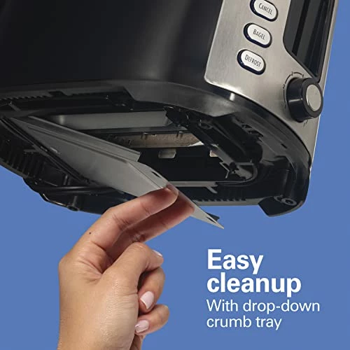 Cheap โญ Hamilton Beach 2 Slice Extra Wide Slot Toaster With Bagel & Defrost Settings, Shade Selector, Toast Boost, Auto Shutoff, Black & Stainless Steel (22633) ๐ฏ - Image 3