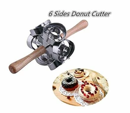 Wholesale π FCOZM Metal Revolving Donut Cutter Maker Machine Mold Pastry Dough Baking Roller For Cooking Baking,6 Shapes (1) π - Image 5