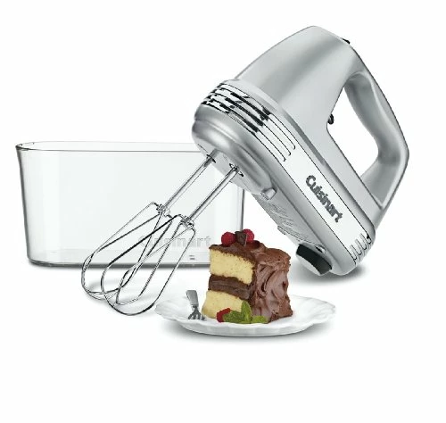 Best Sale ❤️ Cuisinart HM-90BCS Power Advantage Plus 9-Speed Handheld Mixer With Storage Case, Brushed Chrome 🎉 - Image 4