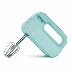 Flash Sale 🎁 Dash SmartStore™ Compact Hand Mixer Electric For Whipping + Mixing Cookies, Brownies, Cakes, Dough, Batters, Meringues & More, 3 Speed, 150-Watt - Aqua ⭐