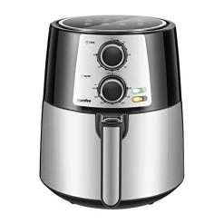 Best deal 👍 COMFEE' 3.7QT Electric Air Fryer & Oilless Cooker With 8 Menus And Timer & Temperature Control, Nonstick Fry Basket With Stainless Steel Finish, Auto Shut-off, 1400W, BPA & PFOA Free ⭐