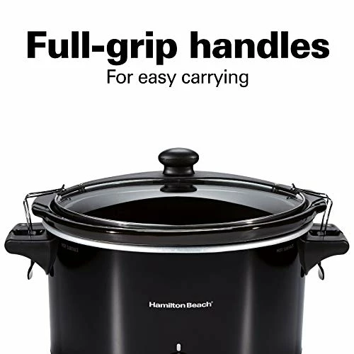 Outlet ๐งจ Hamilton Beach Slow Cooker, Extra Large 10 Quart, Stay Or Go Portable With Lid Lock, Dishwasher Safe Crock, Black (33195) ๐ - Image 3
