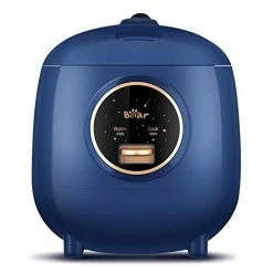Budget 🤩 Bar BEAR Rice Cooker 2 Cups Uncooked(4Cups Cooked), Small Rice Cooker Steamer With Removable Nonstick Pot, One Touch&Keep Warm Function, Mini Rice Cooker For Soup Stew Grain Oatmeal Veggie, Blue 🎉